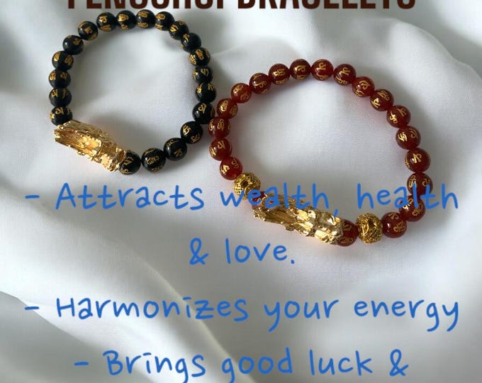 Fengshui Bracelets, Luck Bracelets, Fengshui Beaded Stretch Bracelets
