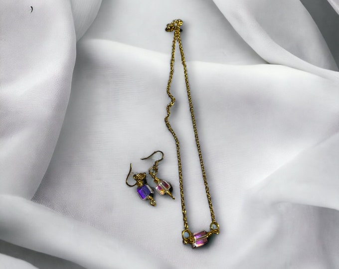 Necklace and matching earring set.