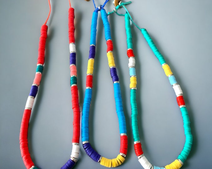 Colourful African Style Necklace. African Thyme Necklaces