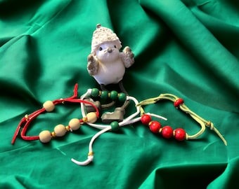 Set of Three Bracelets, Faux Suede Bracelet, Braided Chinese Cord Bracelet