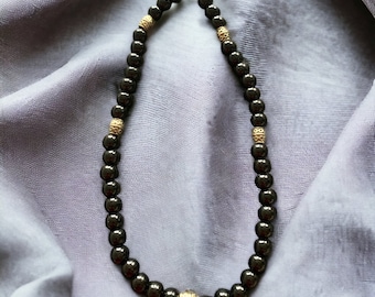 Teen Boys Healing  Bead Necklace, Beaded Teen Boys Necklace