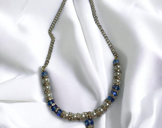 Bridal Pearl and Gemstone Necklace