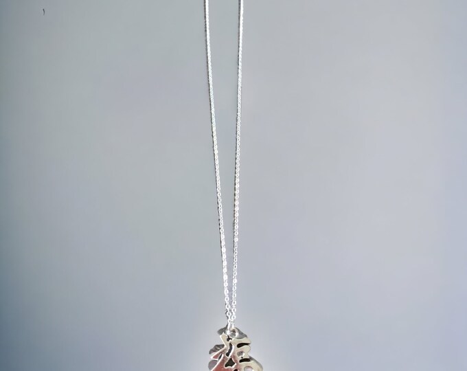 Oriental Pendant Necklace, Dainty Chain Necklace