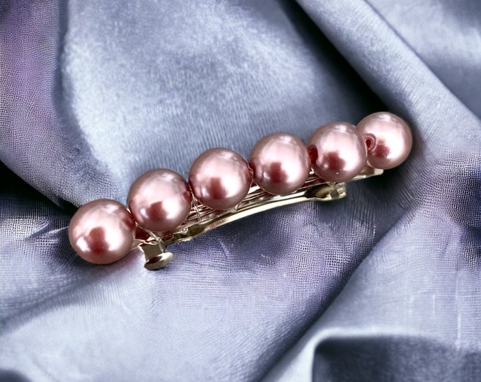 Wedding Hair Accessories, Pearl Bridal Barrettes, Wedding Barrettes