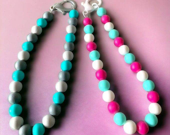 Silicone Kids Necklaces, Toddler Neclklace.