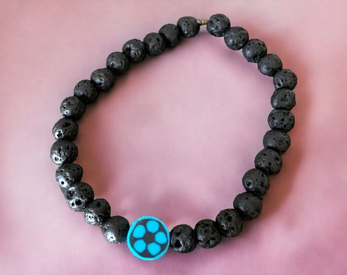 Kids Soccer Thyme Stretch Bracelets.