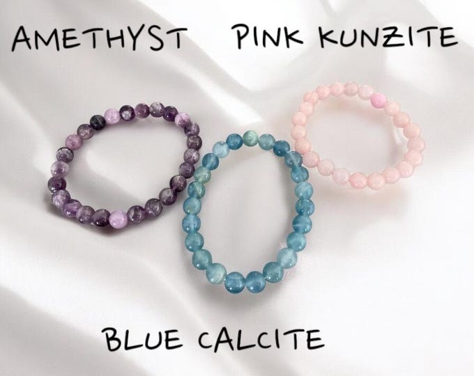 Healing Stone Chakra Bracelets, Stretch Women's Chakra Bracelets,  Chakra Bracelets. 8mm beads