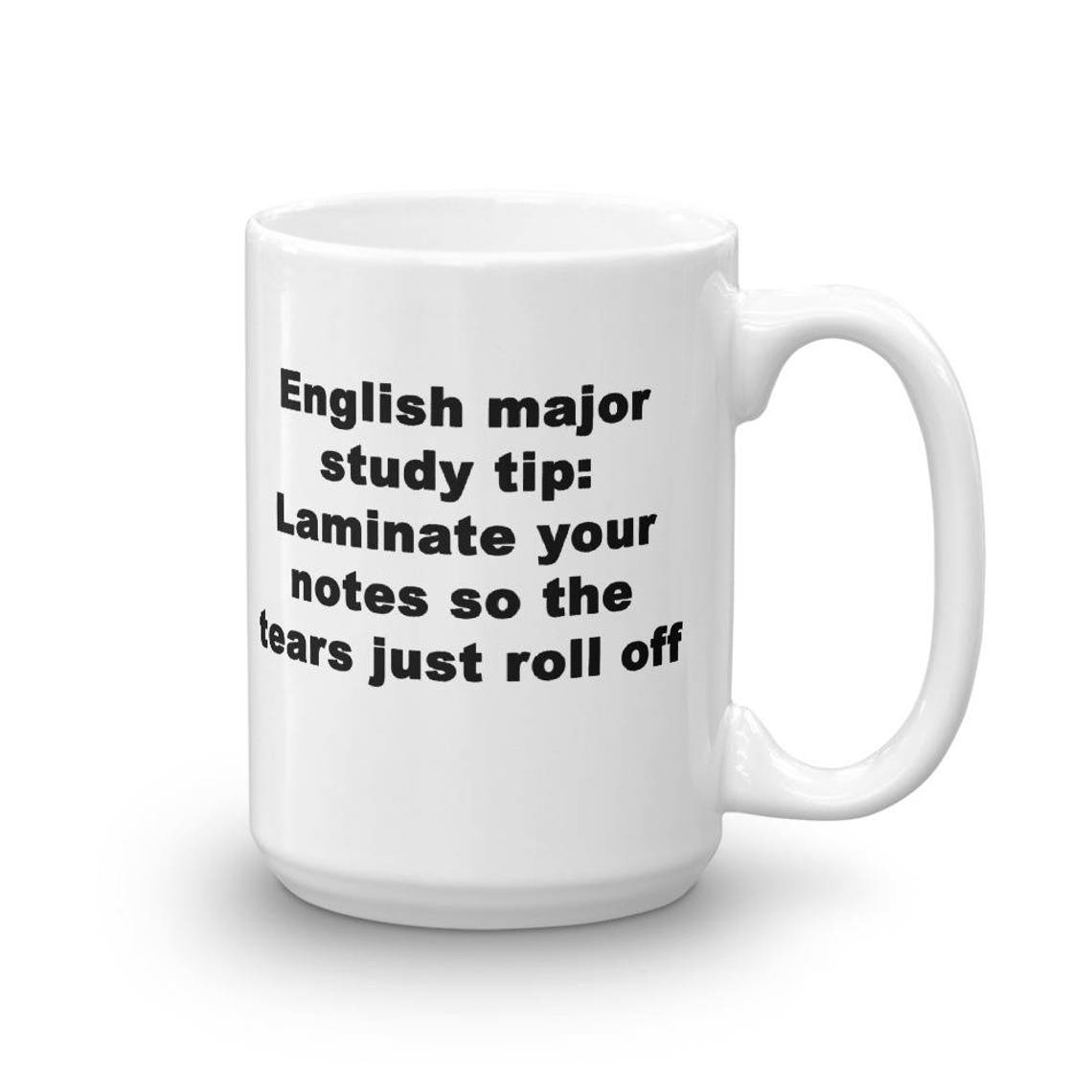 Funny English Major Mug English Student Gift College Student Etsy