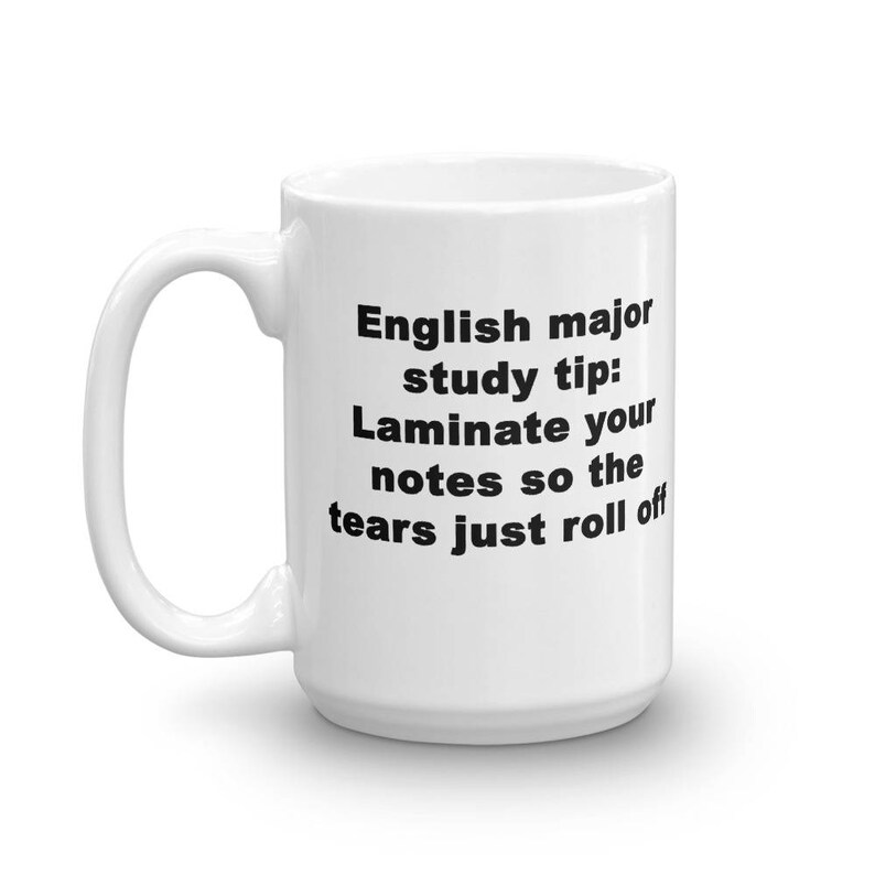 Funny English Major Mug English Student Gift College Student Etsy