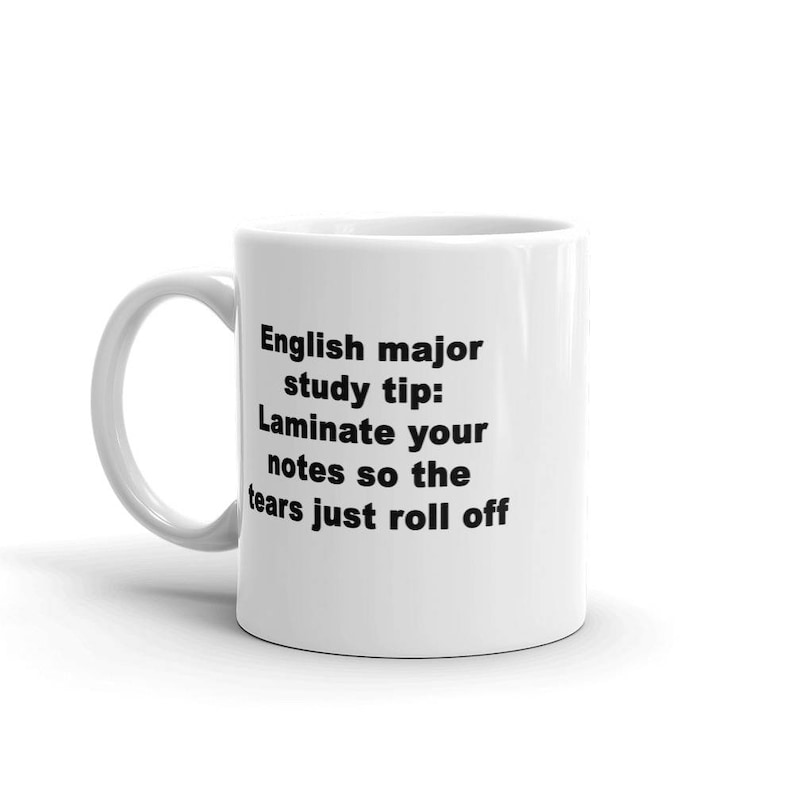 Funny English Major Mug English Student Gift College Student Etsy