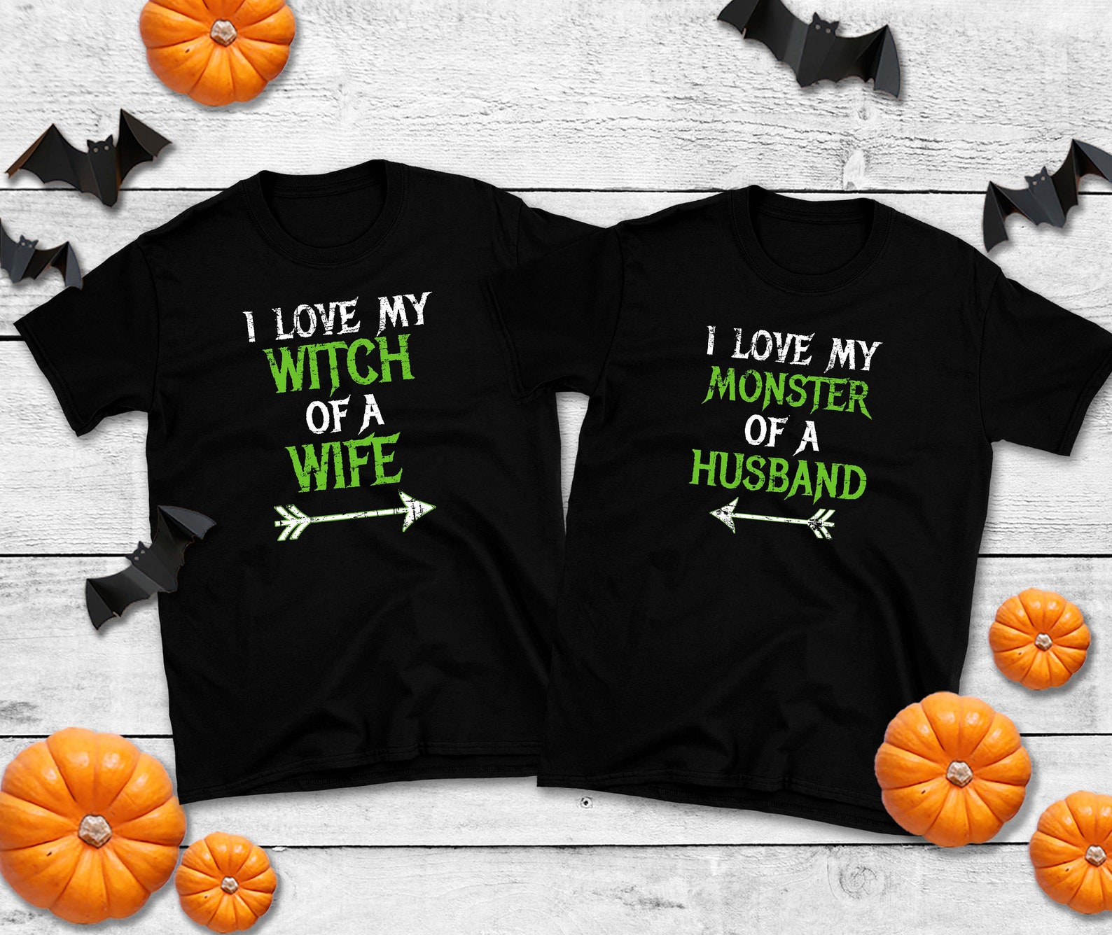 Halloween Couples Shirts I Love My Monster of a Husband Etsy