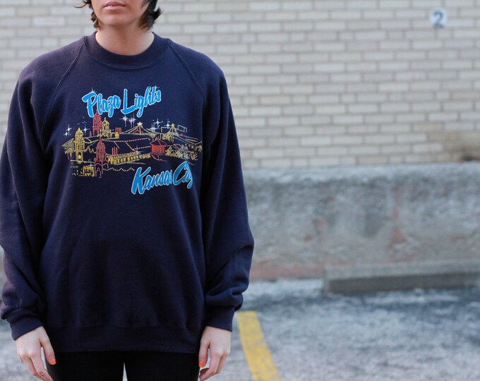 Vintage Kansas City Plaza Lights Sweatshirt Etsy
