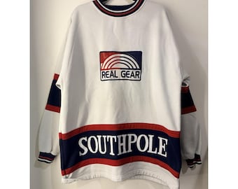 Vintage South Pole Real Gear Sweatshirt XL Y2K 90s Hip Hop Streetwear Logo