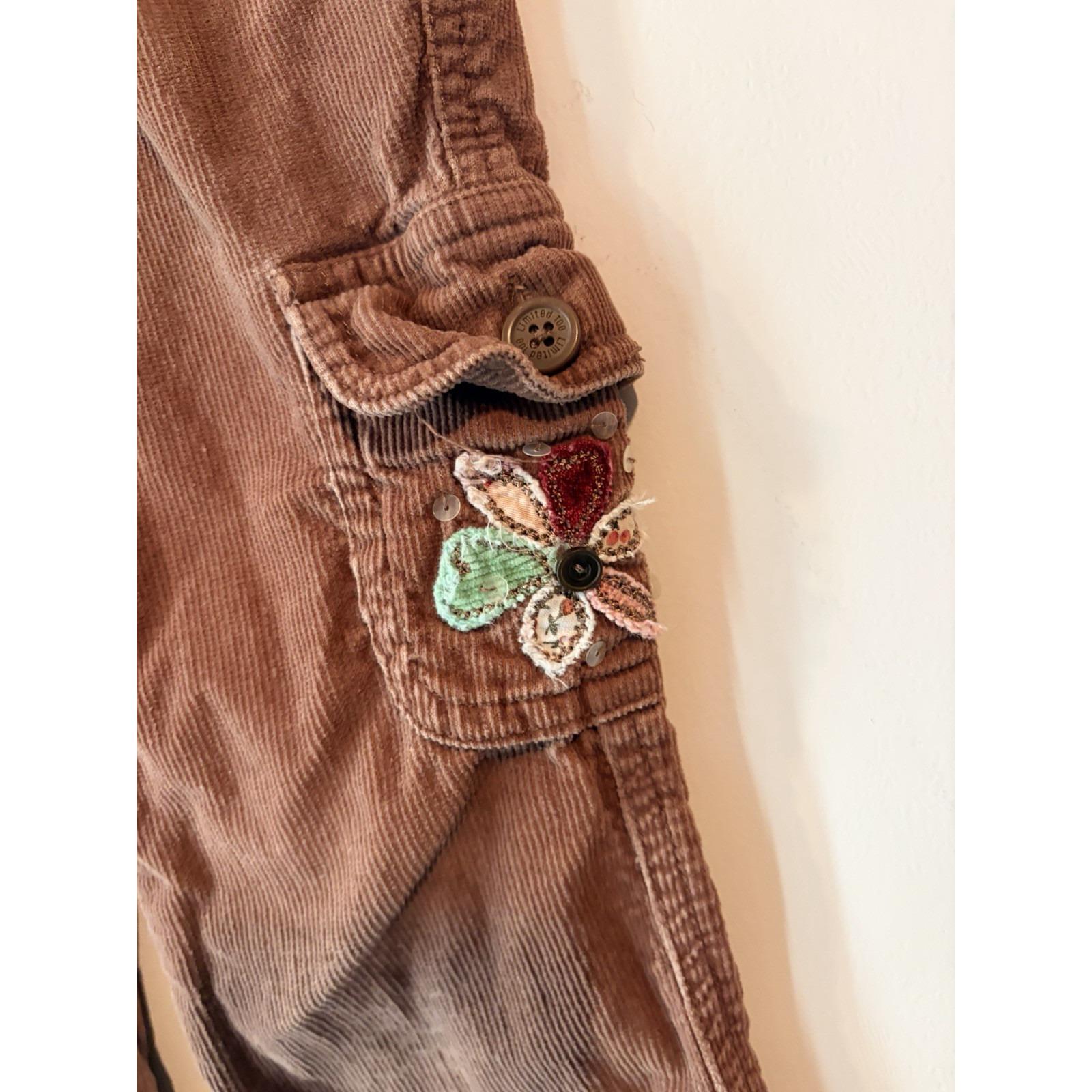 Vintage Y2K Limited Too Brown Corduroy Jeans Girls 6 Slim Flare 