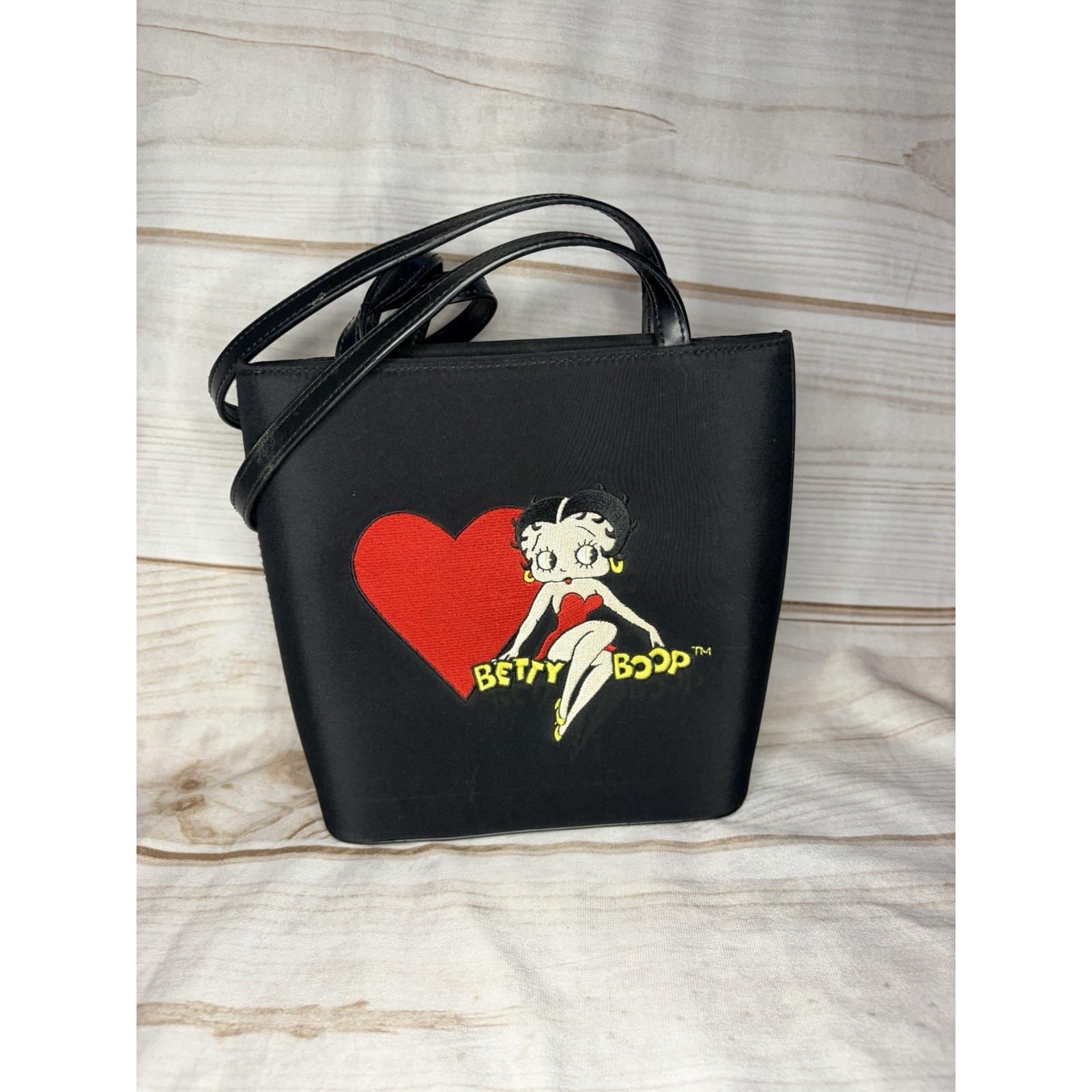 Vontage Y2K ベティ・ブープ キャンバス ショルダーバッグ ブラック