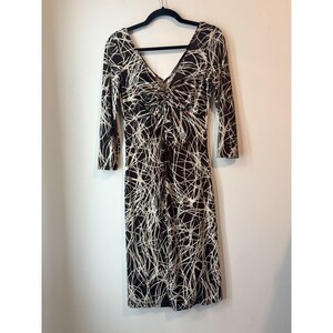 knee length dresses for ladies London Times Pleated Surplice Neck Midi Dress in Black at Nordstrom Rack, Size Medium main image 1