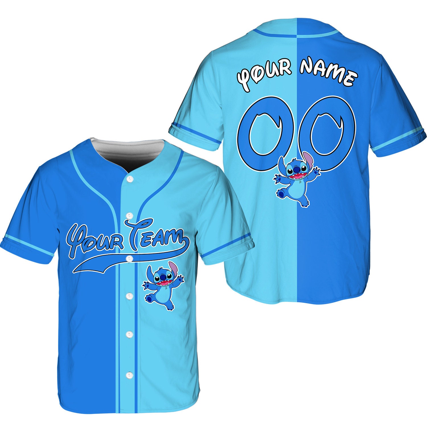Personalized Disney Characters Baseball Jersey, Disney Family Jersey, Matching Disney