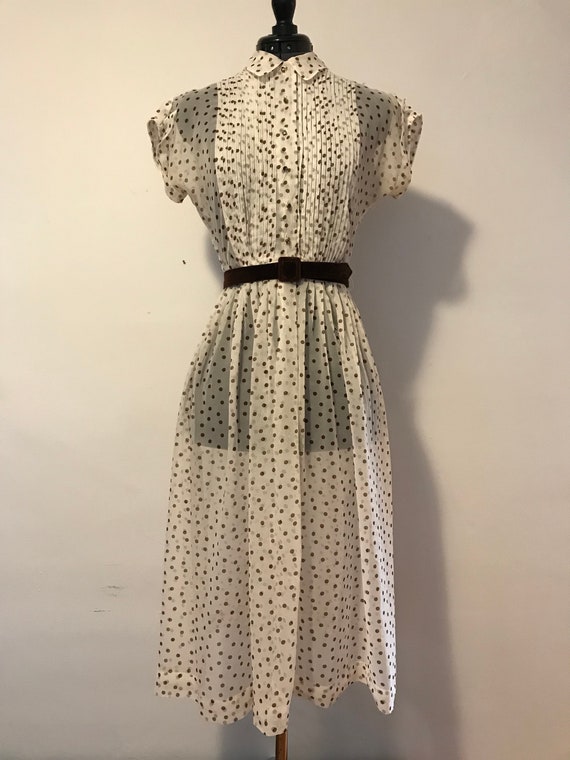 sheer dot dress