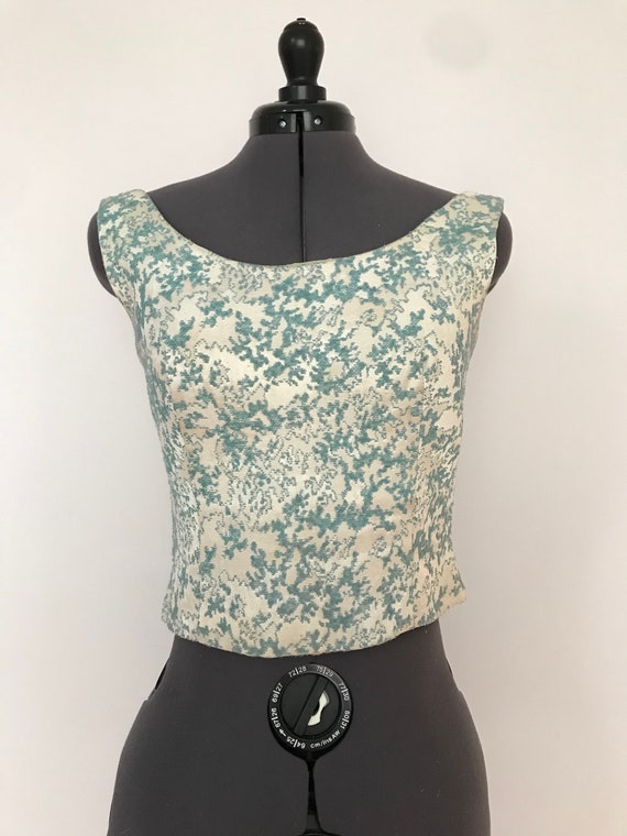 blue evening top