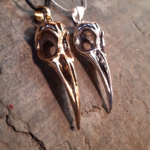 Pingente de caveira de corvo Wiccan Pagan Bellatrix LeStrange