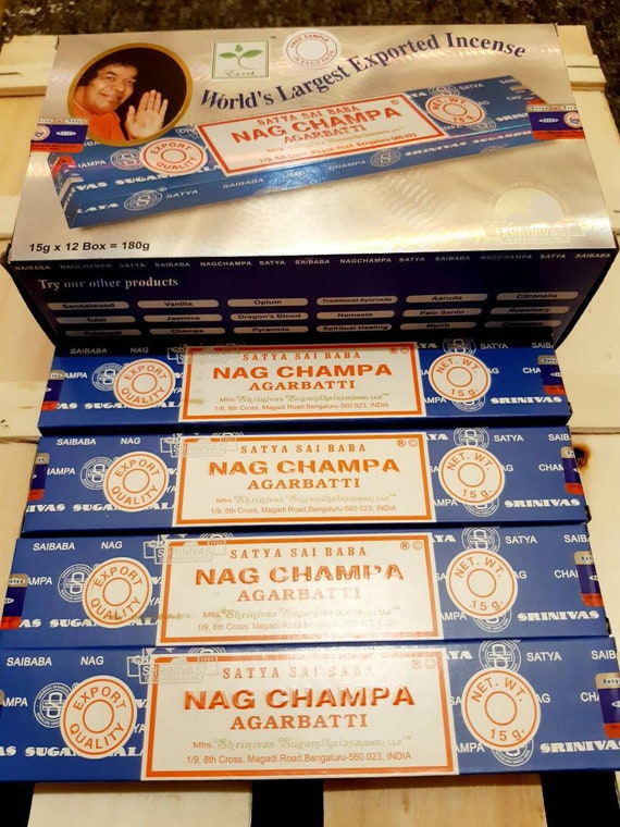 Nag Champa Satya 100% Genuine Sai Baba Incense Sticks 15g - Etsy