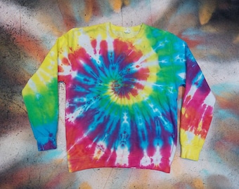 Tie Dye rainbow spiral sweatshirt hoodie UNISEX XS-3XL