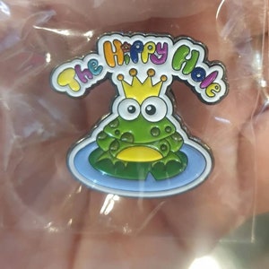The Hippy Hole Liverpool Pin Badge Support Independant Business King Frog Prince