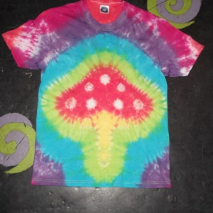 Tie Dye unique fairy magic mushroom T shirt UNISEX S-5XL