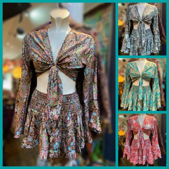 indian skirt and top set uk