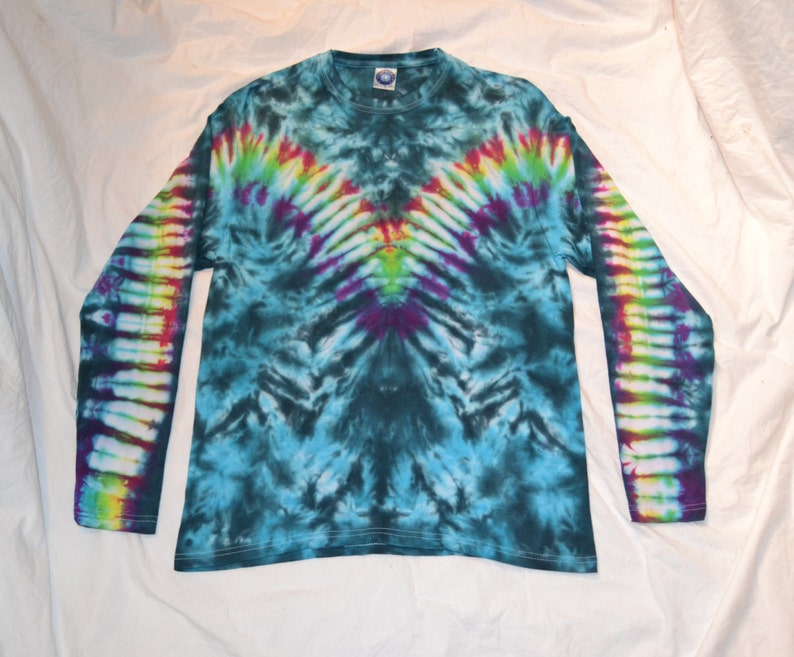 Colortone Women's Rainbow Tie-Dye T-Shirt - Heavyweight Cotton, Short Sleeve, Size XL