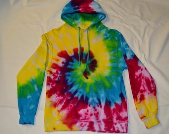 Tie Dye rainbow spiral hoodie UNISEX XS-5XL