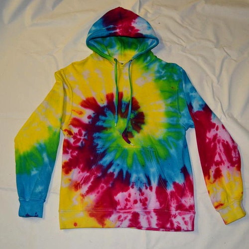 Tie Dye spiral hoodie, various colours UNISEX XS-5XL