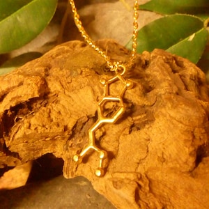 MDMA Molecule DNA genetic structure pendant necklace