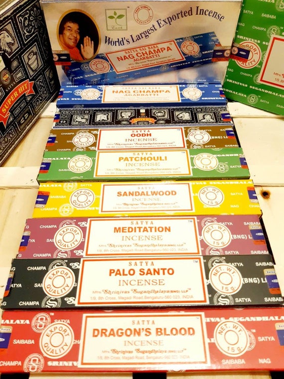 Satya Nag Champa Incense - To Quiet Your Mind for Meditation