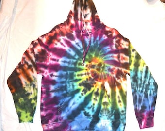 Sudadera con capucha Tie Dye en espiral, varios colores UNISEX XS-5XL