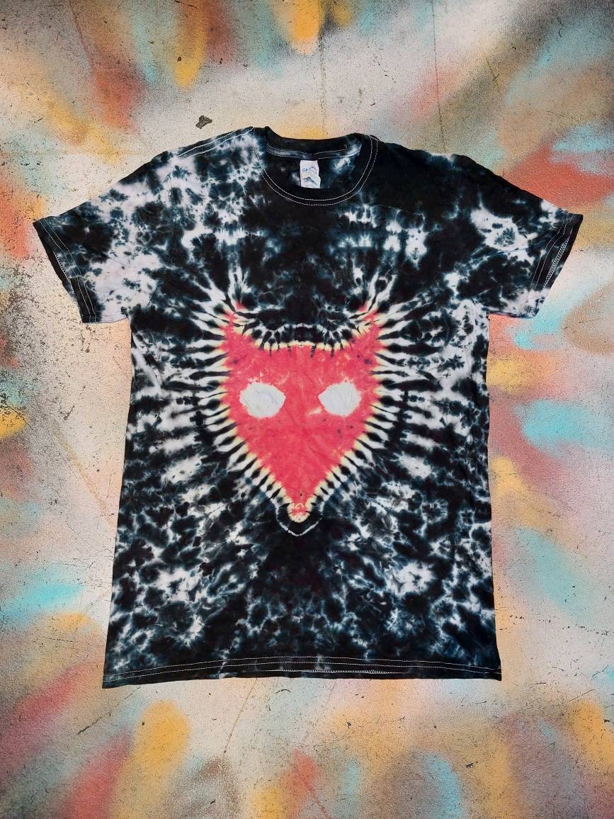 [ LMC]★TIE DYE S GOTHIC OVAL TEE SIJCC logo Oversized tie-dye t-shirt — SIJCC