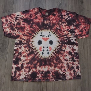 Tie Dye Jason hockey mask goth Halloween Horror T shirt unisex S-5XL custom made