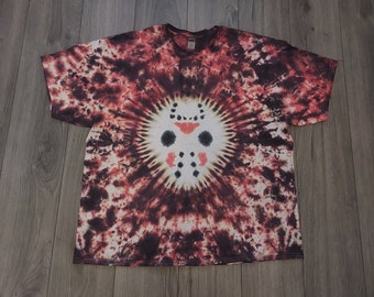 Tie Dye Jason hockey mask goth Halloween Horror T shirt unisex S-5XL custom made