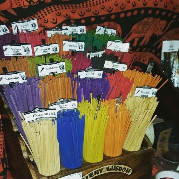 Handmade colourful incense sticks PICK N MIX