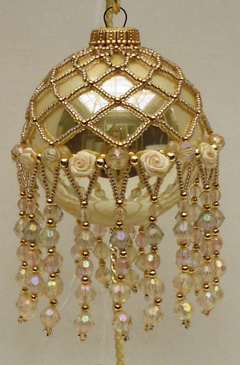Pattern Beaded Christmas ornament cover  Etsy