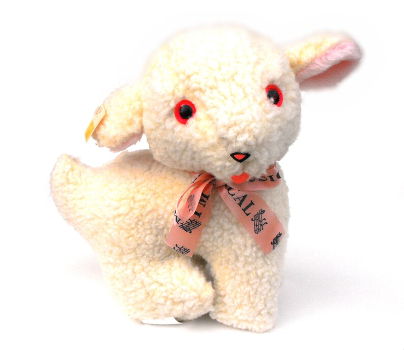 1974 Musical Lamb Toy Vintage Dollcraft Industries Rare Lamie Etsy Canada