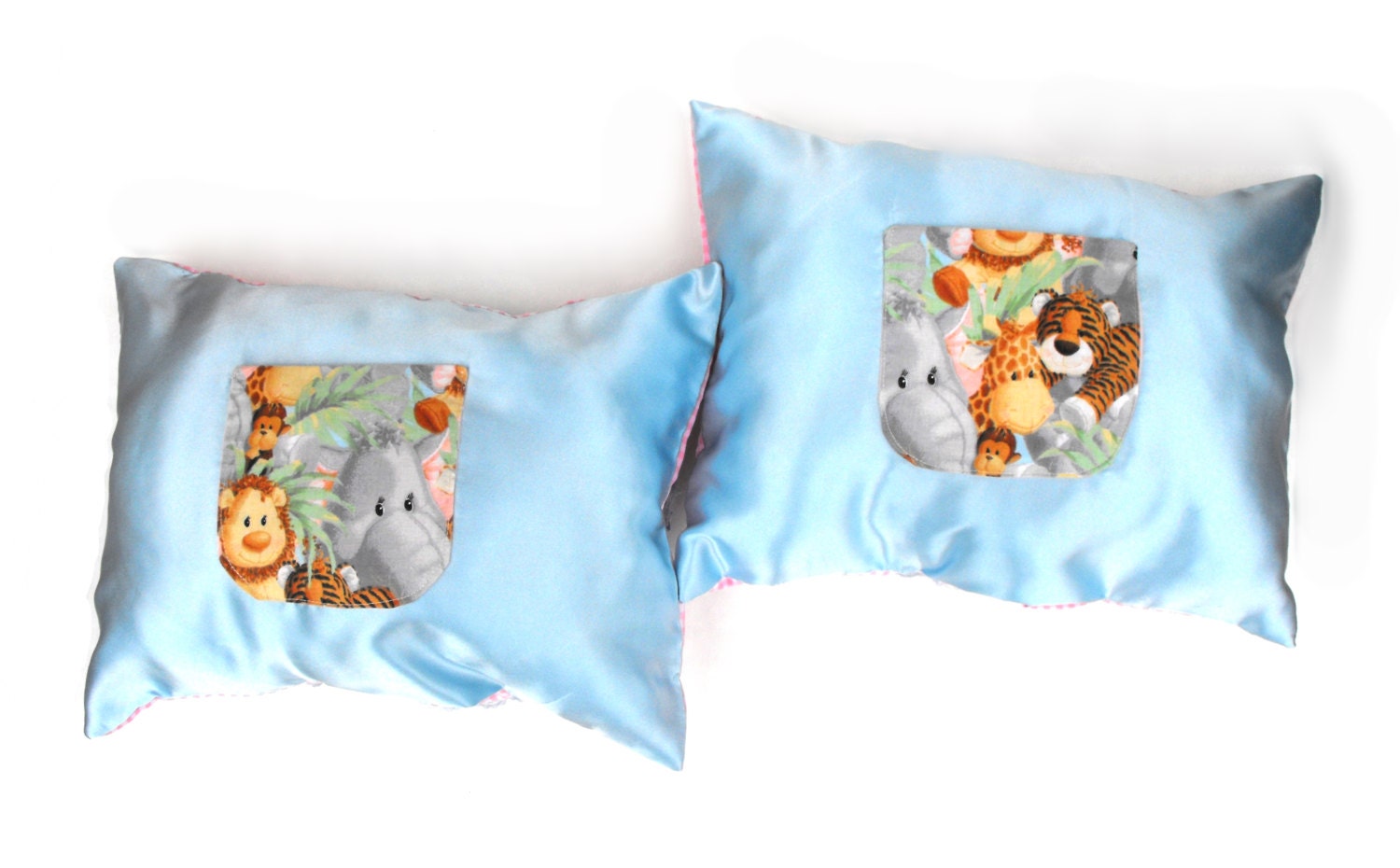 Twins Baby Nursery Pillows Handmade Pastel Pink Gingham Lace Etsy