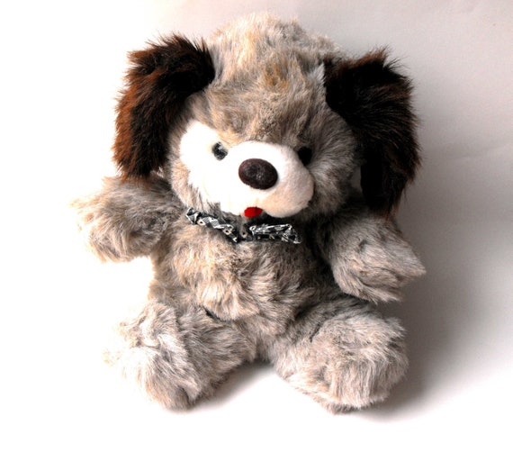 fluffy dog plush