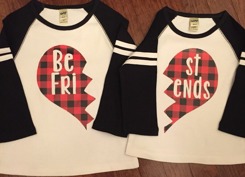Best Friends Baseball Tee Set Etsy