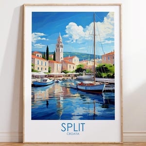 Split Travel Print Wall Art Split Croatia Wall Hanging Home Décor Croatia Gift Art Lovers Croatia Art Lover Gift