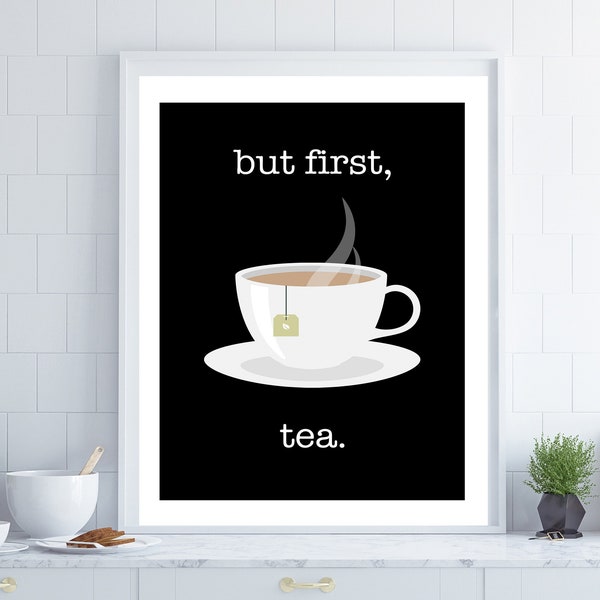 But First Tea Etsy But First Tea Etsy