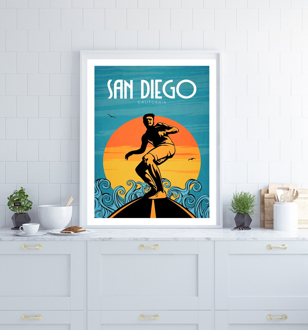 San Diego Travel Poster, San Diego Travel Wall Art, California Poster ...