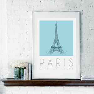 Paris Poster, Paris Wall Decor, Paris Decor, Parisian Decor, Wall Decor, Romantic Wall Art, Bedroom Decor, Housewarming Gift