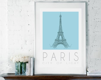 Paris Poster, Paris Wall Decor, Paris Decor, Parisian Decor, Wall Decor, Romantic Wall Art, Bedroom Decor, Housewarming Gift