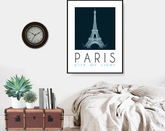 Paris Poster, Paris Wall Decor, Paris Decor, Parisian Decor, Wall Decor, Romantic Wall Art, Bedroom Decor, Housewarming Gift